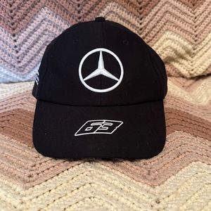 Mercedes Formula One Racing George Russell 63 black baseball cap
